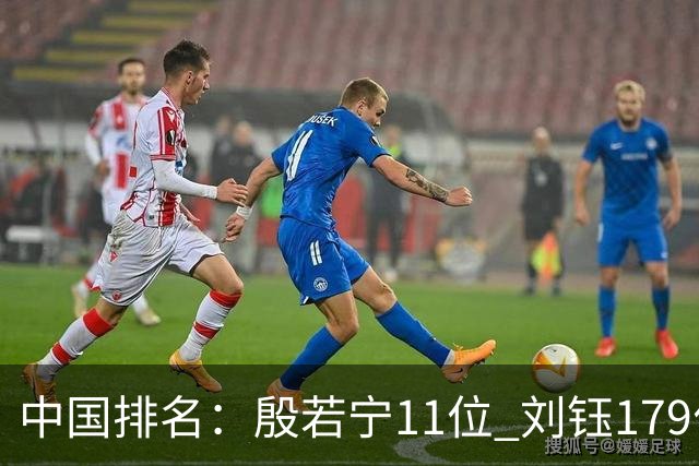 中国排名：殷若宁11位 刘钰179位许赢上涨2位