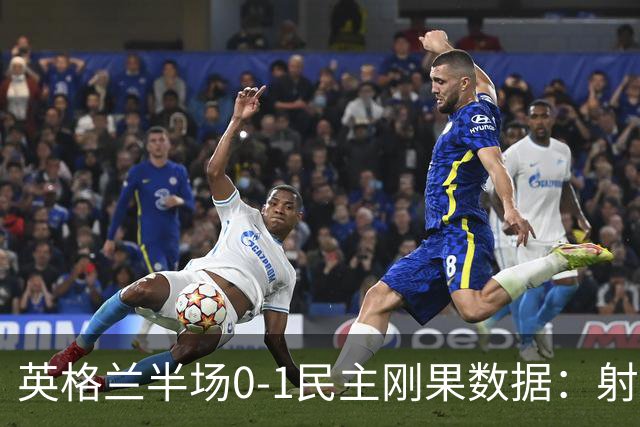 英格兰半场0-1民主刚果数据：射门8-3 射正4-1 预期进球1.31-0.69